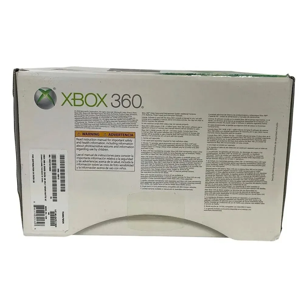 Xbox 360 Console 250GB – Refurbished, Boxed, Kinect Ready
